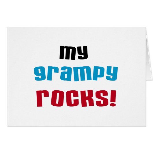My Grampy Rocks T shirts and Gifts (Front Horizontal)