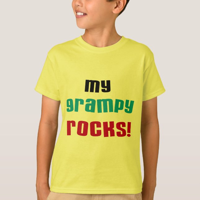 My Grampy Rocks T shirts and Gifts (Front)