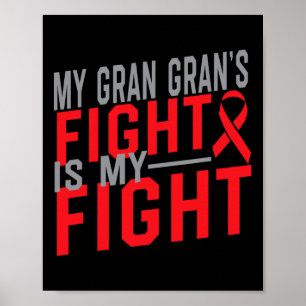 My Gran Gran's Fight is My Fight Blood Cancer Awar Poster