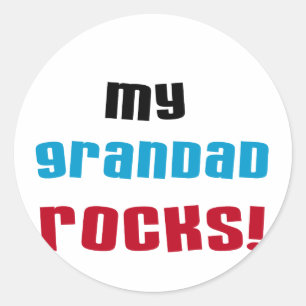 My Grandad Rocks T-shirts and Gifts Classic Round Sticker