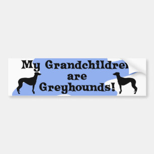 My Grandchildren are Greyhounds Bumper Sticker