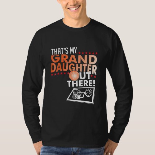 My Granddaughter Basketball Grandpa amp Grandma T_Shirt