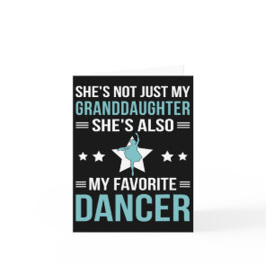 My Granddaughter Dance Grandpa Of A Dancer Grandfa Card