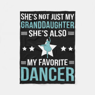 My Granddaughter Dance Grandpa Of A Dancer Grandfa Fleece Blanket