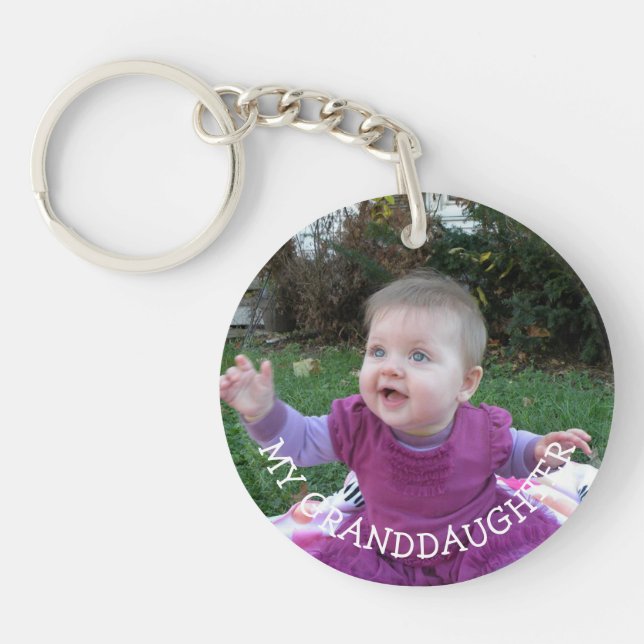 My Granddaughter Photo gift Keychain (Front)