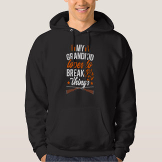 My Grandkid Trap Shooting Grandma Trap Shooting Gr Hoodie