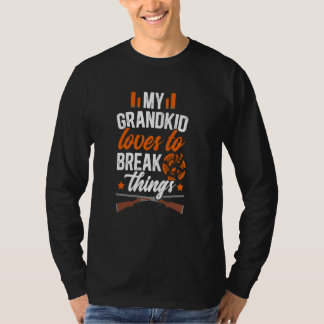 My Grandkid Trap Shooting Grandma Trap Shooting Gr T-Shirt