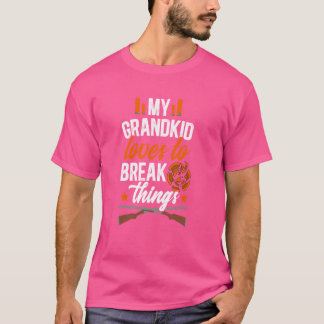 My Grandkid Trap Shooting Grandma Trap Shooting Gr T-Shirt