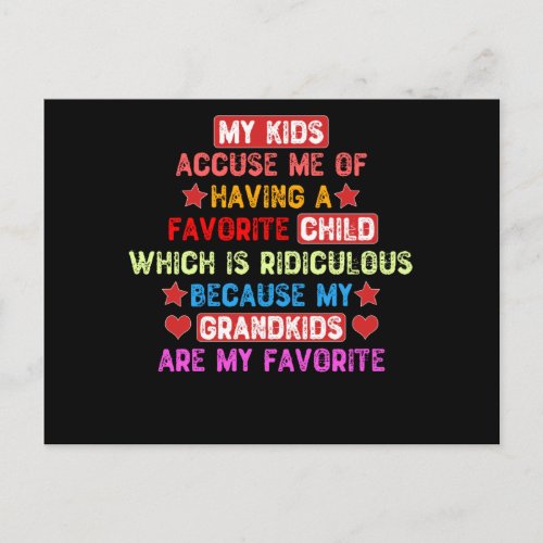 My Grandkids Are My Favorite Postcard
