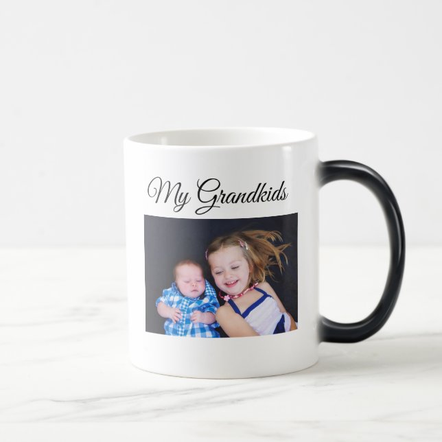 My Grandkids Personalized Photo Coffee Mug (Right)