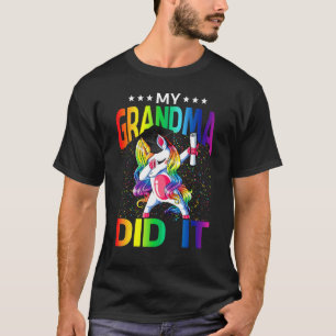 My Grandma Did It Graduation Graduated Unicorn T-Shirt