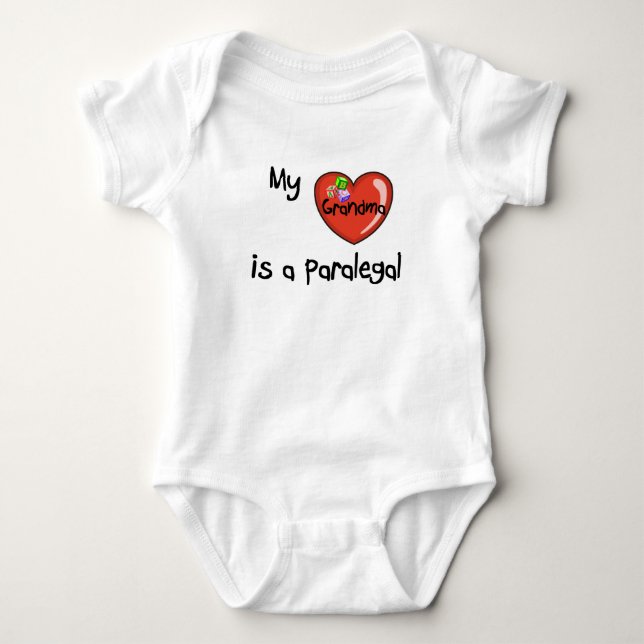 My Grandma is a Paralegal Baby Bodysuit (Front)