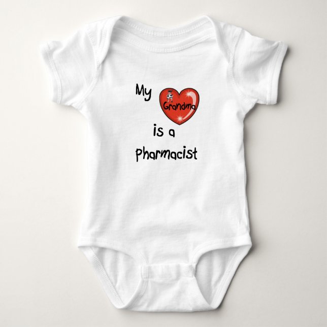 My Grandma is a Pharmacist Baby Bodysuit (Front)