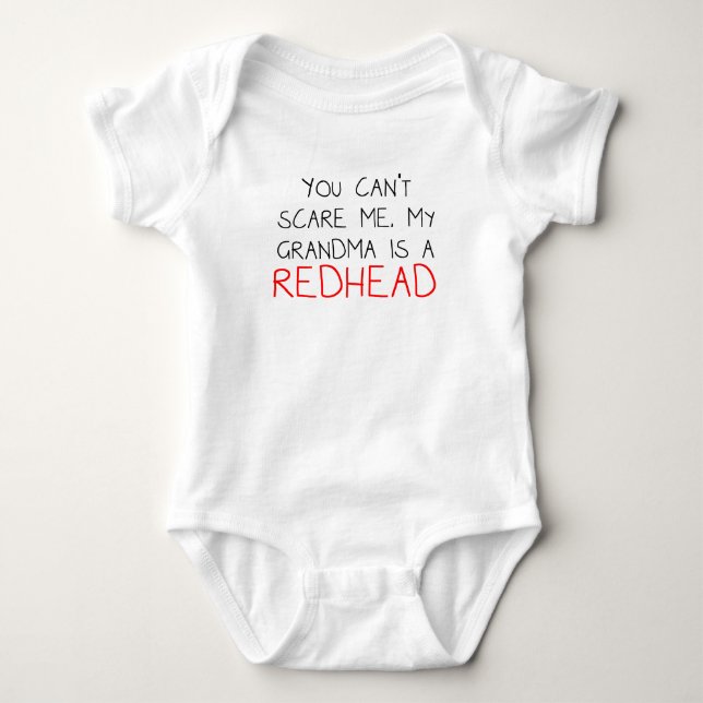 My Grandma Is A Redhead Baby Bodysuit (Front)