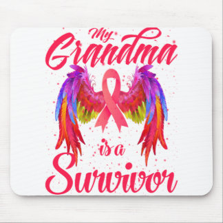 My Grandma Is A Survivor Breast Cancer Awareness Mouse Pad