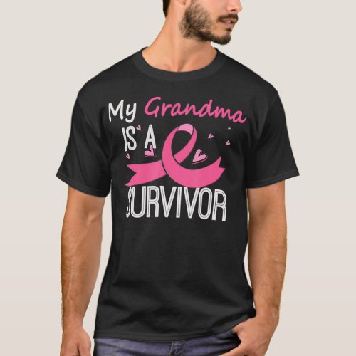 My Grandma Is A Survivor Breast Cancer Awareness  T_Shirt