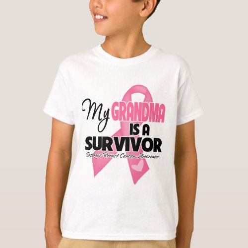 My Grandma is a Survivor _ Breast Cancer T_Shirt