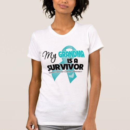 My Grandma is a Survivor _ Ovarian Cancer T_Shirt