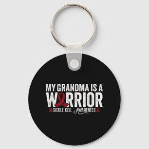 My Grandma Is A Warrior Sca Sickle Cell Disease Aw Keychain
