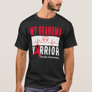 My Grandma Is A Warrior Stroke Awareness Stroke Su T-Shirt