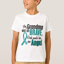 My Grandma Is An Angel 1 Ovarian Cancer T-Shirt