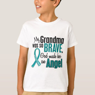 My Grandma Is An Angel 1 Ovarian Cancer T-Shirt