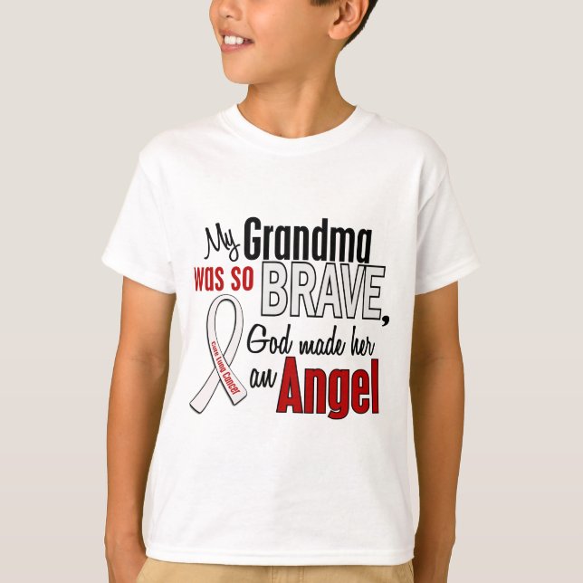 My Grandma Is An Angel Lung Cancer T-Shirt (Front)