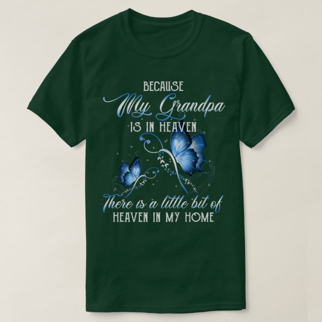 My Grandma is Guardian Angel In Memories of Grandp T-Shirt (Design Front)