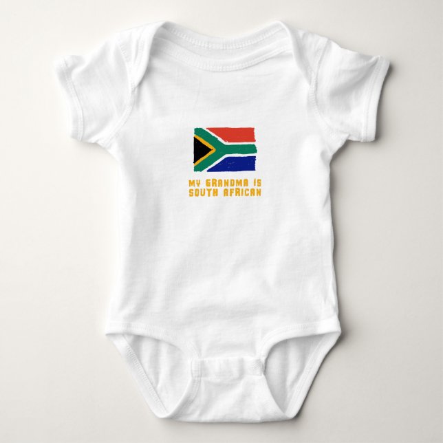 My Grandma is South African baby bodysuit (Front)