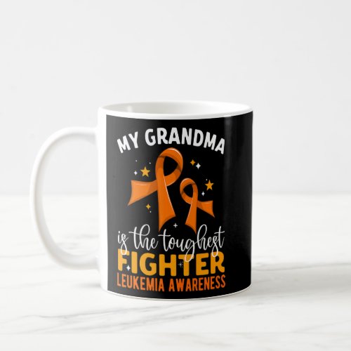 My Grandma Is The Toughest Fighter Leukemia Awaren Coffee Mug