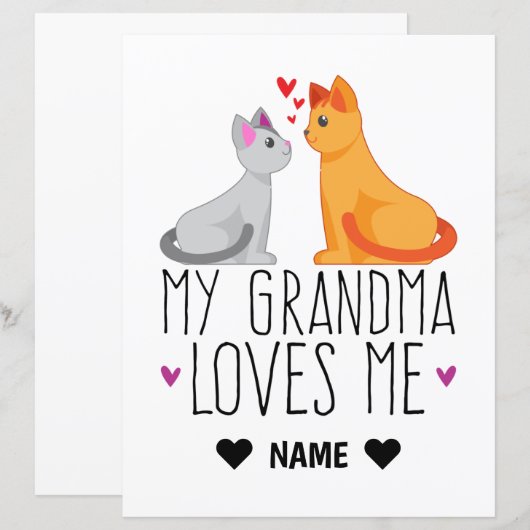 My Grandma Loves Me (Front/Back)