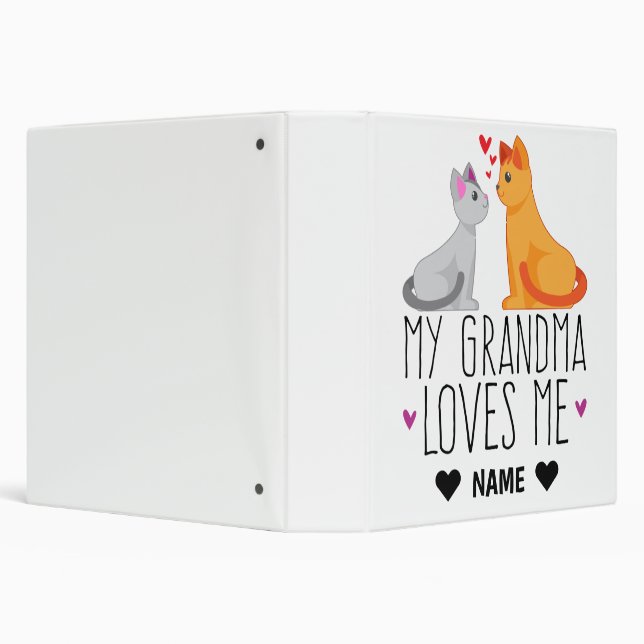 My Grandma Loves Me 3 Ring Binder (Background)