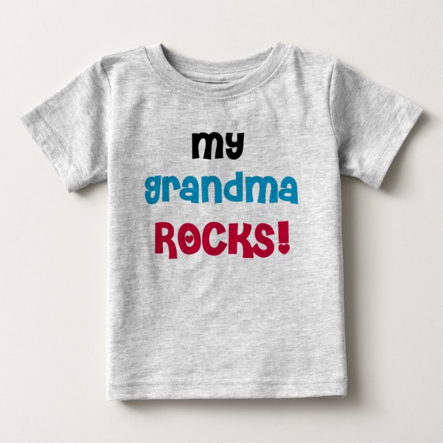 My Grandma Rocks Baby T-Shirt (Front)