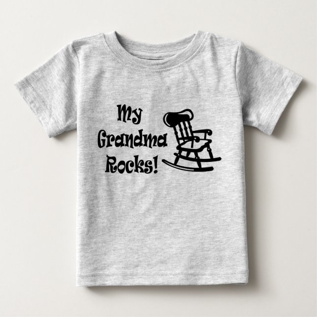 My Grandma Rocks Baby T-Shirt (Front)