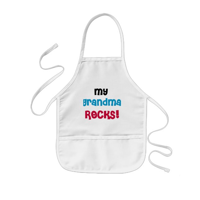 My Grandma Rocks T-shirts and Gifts Kids' Apron (Front)