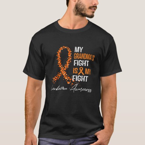 My Grandmas Fight Is My Fight Leukemia Awareness T_Shirt