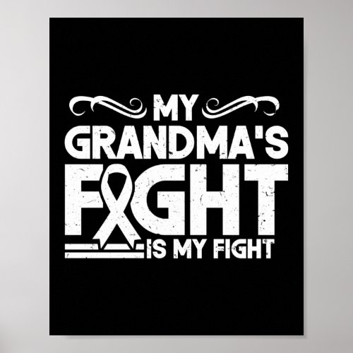 My Grandmas Fight Is My Fight Lung Cancer Poster