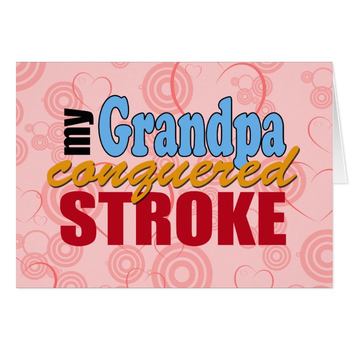My Grandpa Beat Stroke Thank You Card