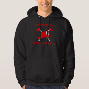 My Grandpa Is A Firefighter Helmet & Axe Fireman Hoodie