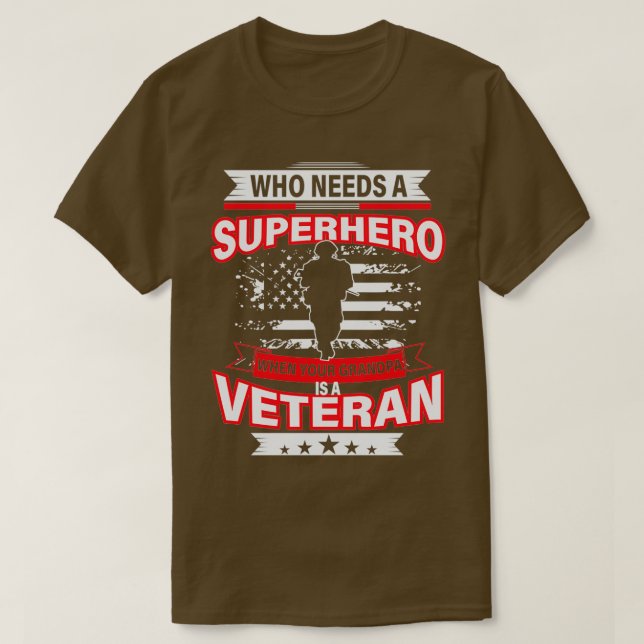My Grandpa Is Veteran Happy 4Th Of July T-Shirt (Design Front)