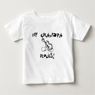 My Grandpa Rocks Guitar Baby T-Shirt