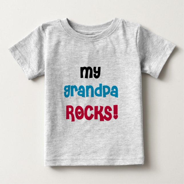 My Grandpa Rocks T-shirts and Gifts (Front)
