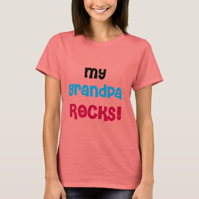 My Grandpa Rocks Tshirts and Gifts (Front)