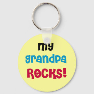 My Grandpa Rocks Tshirts and Gifts Keychain