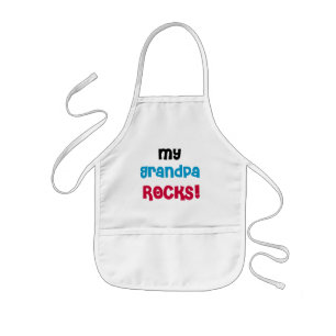 My Grandpa Rocks Tshirts and Gifts Kids' Apron