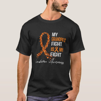 My Grandpa's Fight Is My Fight Leukemia Awareness T-Shirt