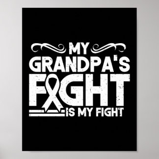 My Grandpa's Fight Is My Fight Lung Cancer Poster