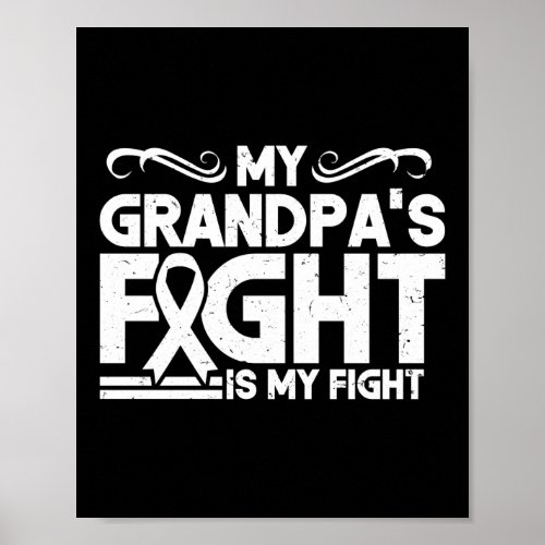 My Grandpas Fight Is My Fight Lung Cancer Poster