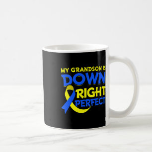 My Grandson Down Syndrome Gift Down Right Awesome Coffee Mug