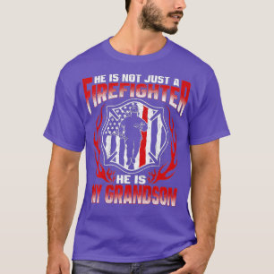 My Grandson Is A Firefighter Proud Fire Grandma Gr T-Shirt